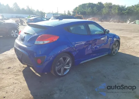 2013 Hyundai Veloster Turbo W/Black из США, поврежденный, VIN KMHTC6AE3DU146100
